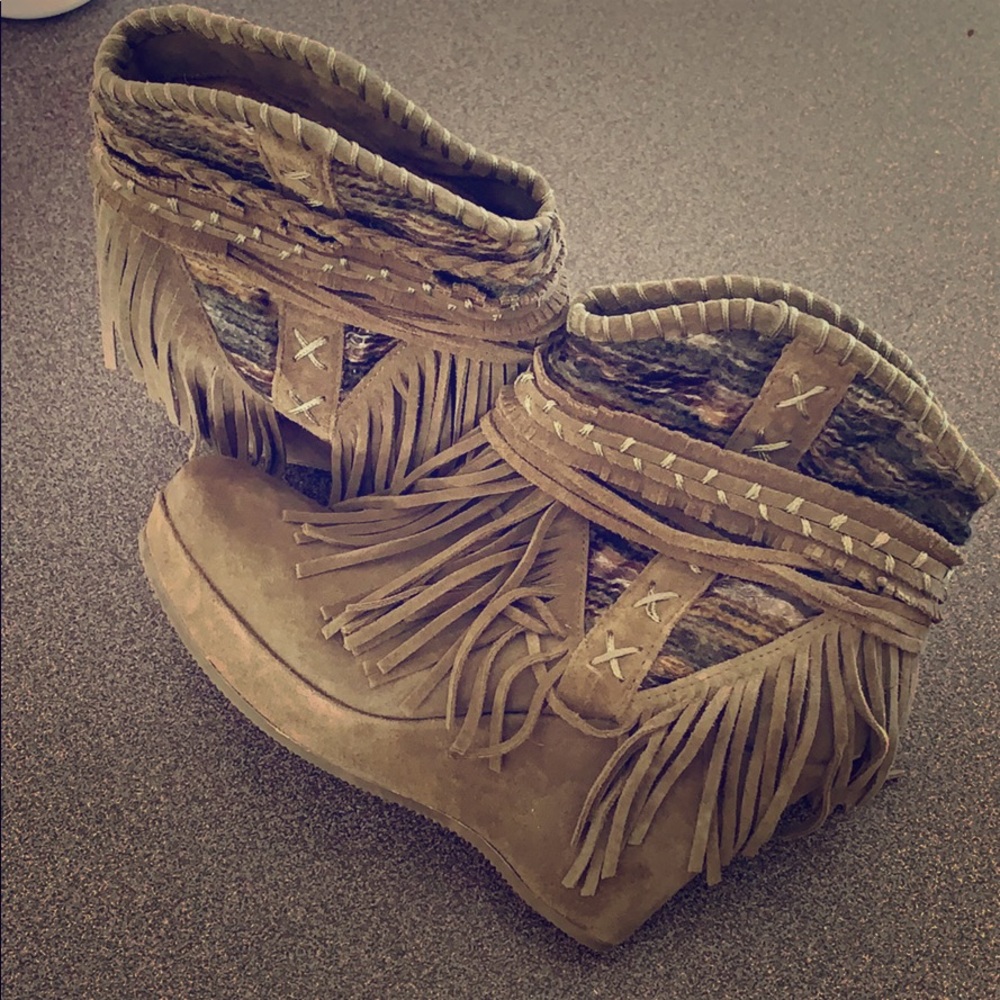 Leather High Heel Boots